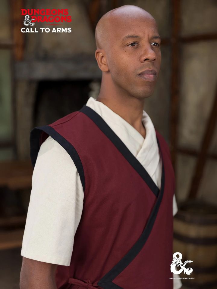 D&D Monk vest bordeaux-black XL 3