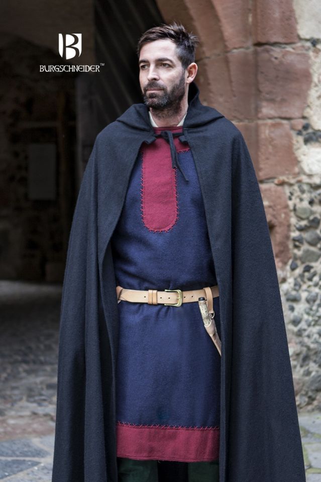 Hibernus black hooded cape L - 155 cm 3