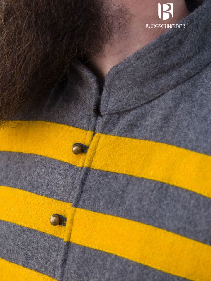 Rus coat Bartosz dark gray/yellow 3