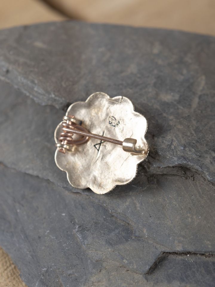 Alamannic rose brooch bronze 3