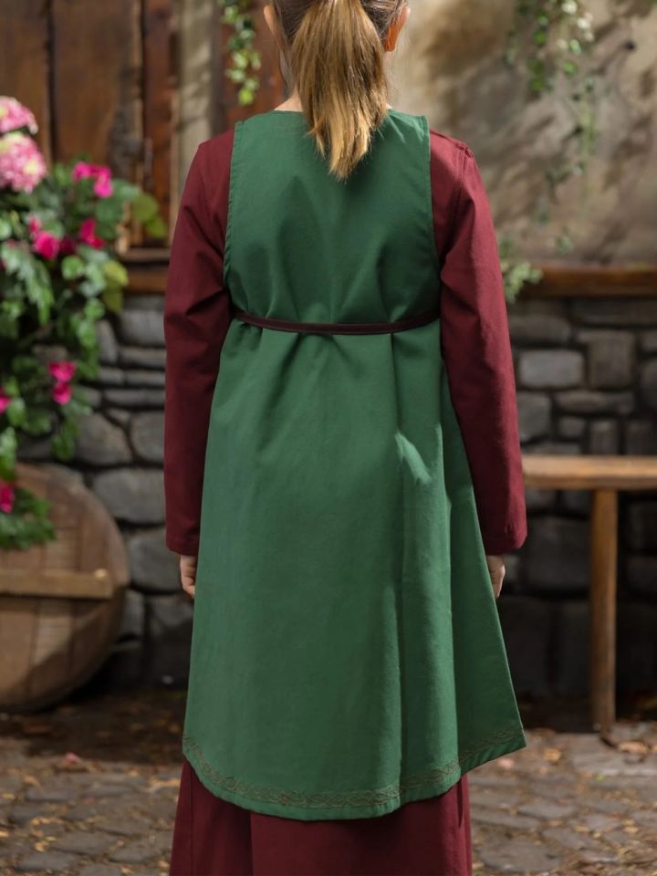 Children's dress Ona green 3