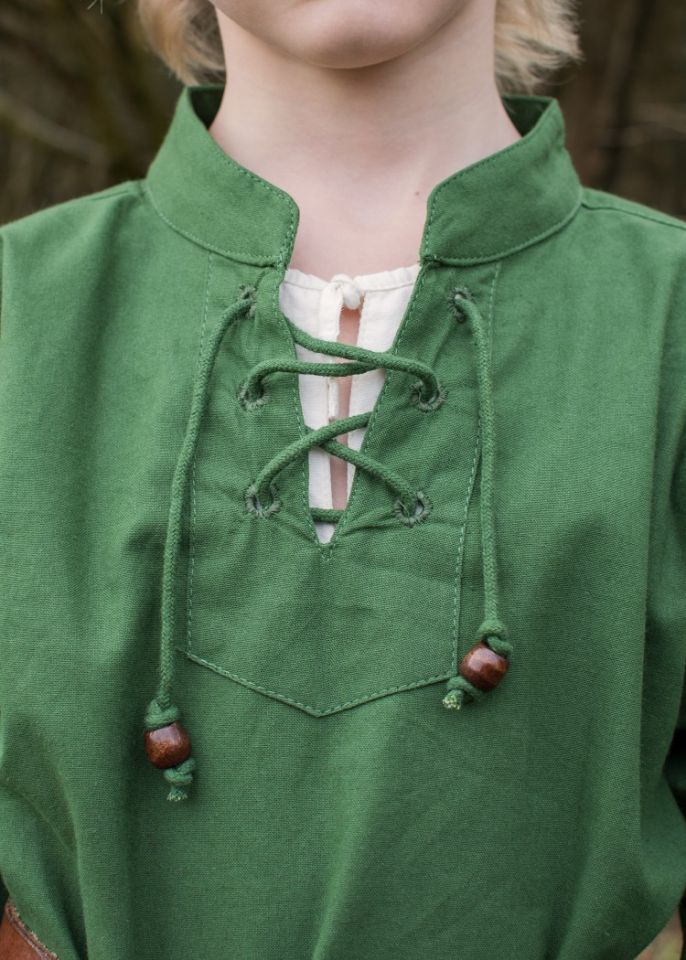 Children's medieval shirt green 3