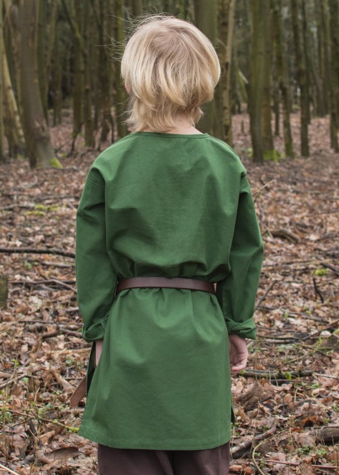 Medieval tunic for children green 3