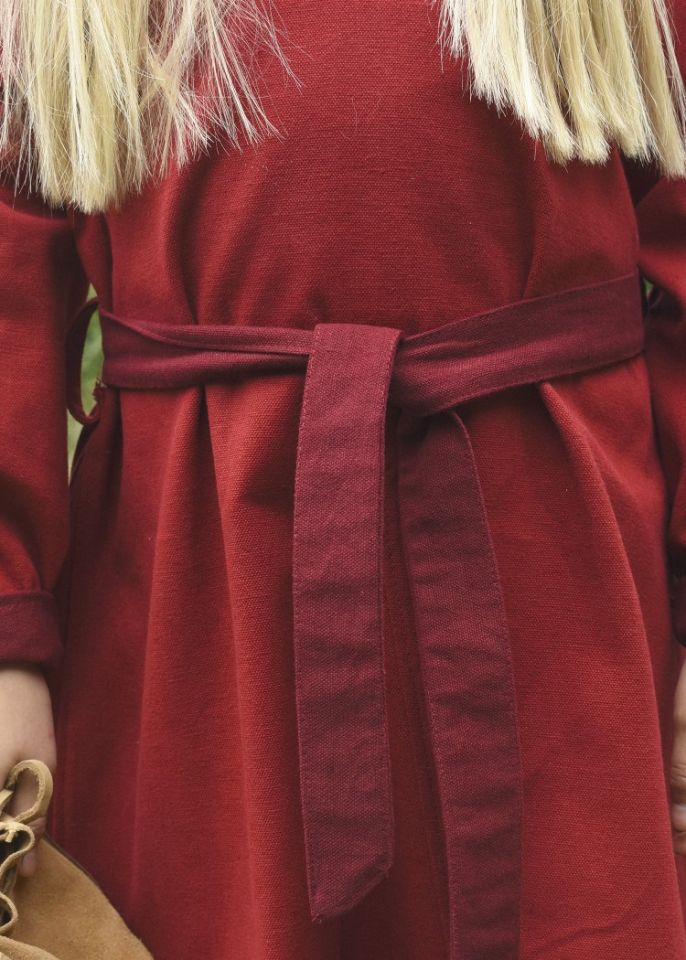 Viking dress for children red/wine red 3