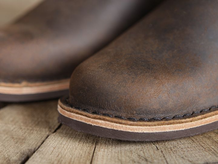 Brown nubuck leather high boots 3