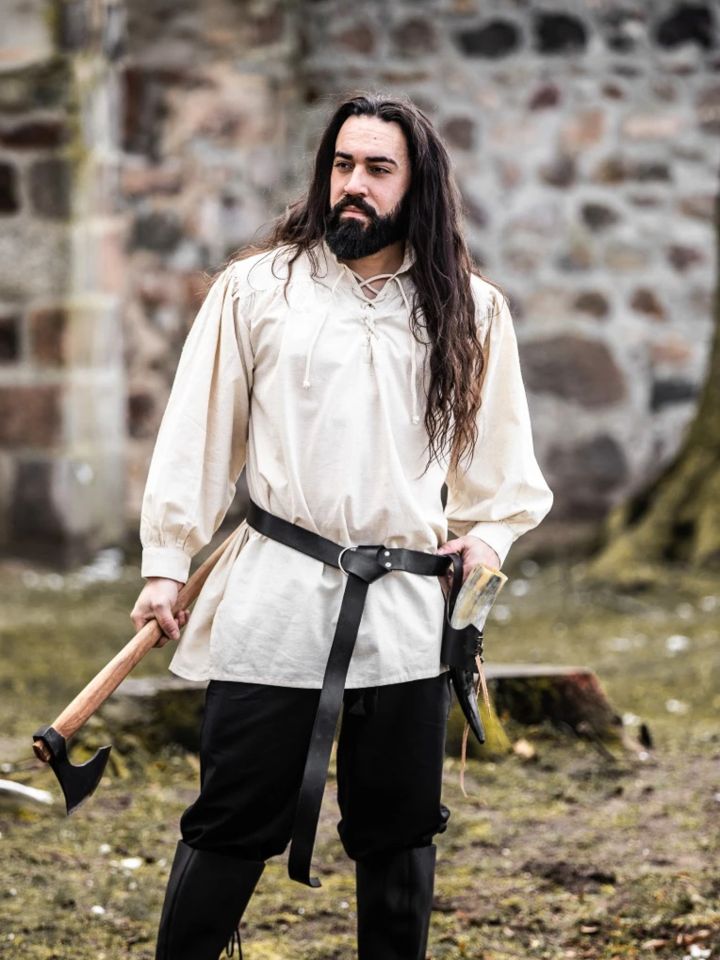 Long medieval shirt Ulrich natural XXXL 3