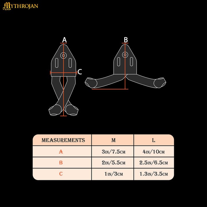 Metal sword holder Wall bracket in a pair 3