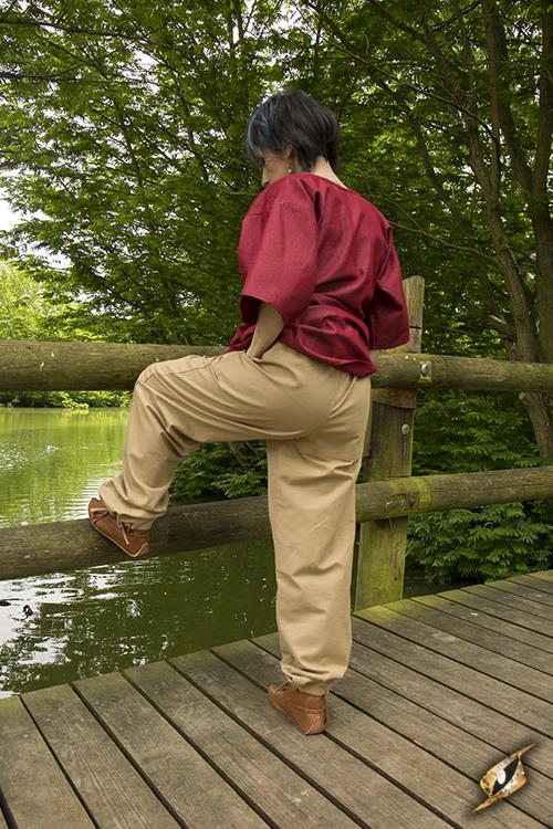 Sand-colored peasant trousers 3
