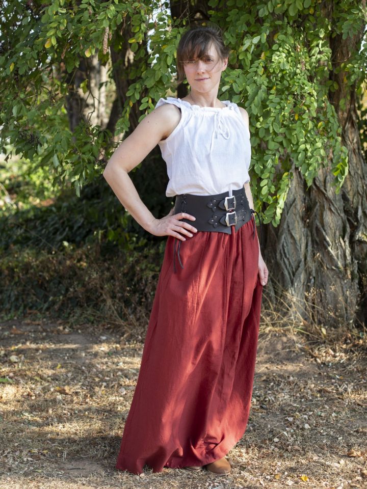 Lace-up bodice with buckles black 3