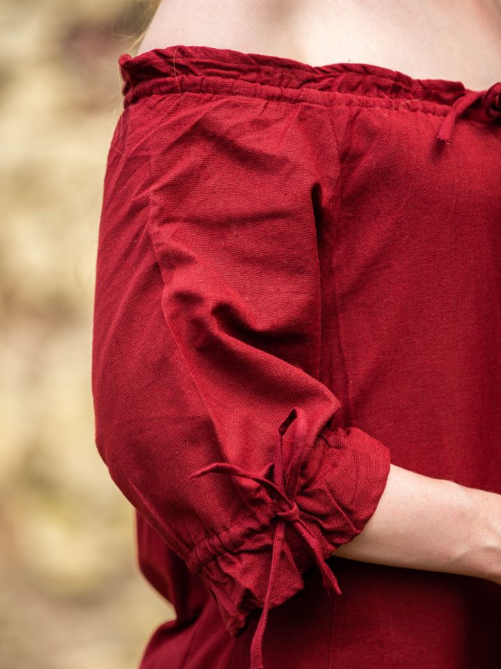 Short sleeve dress Brida red M 3