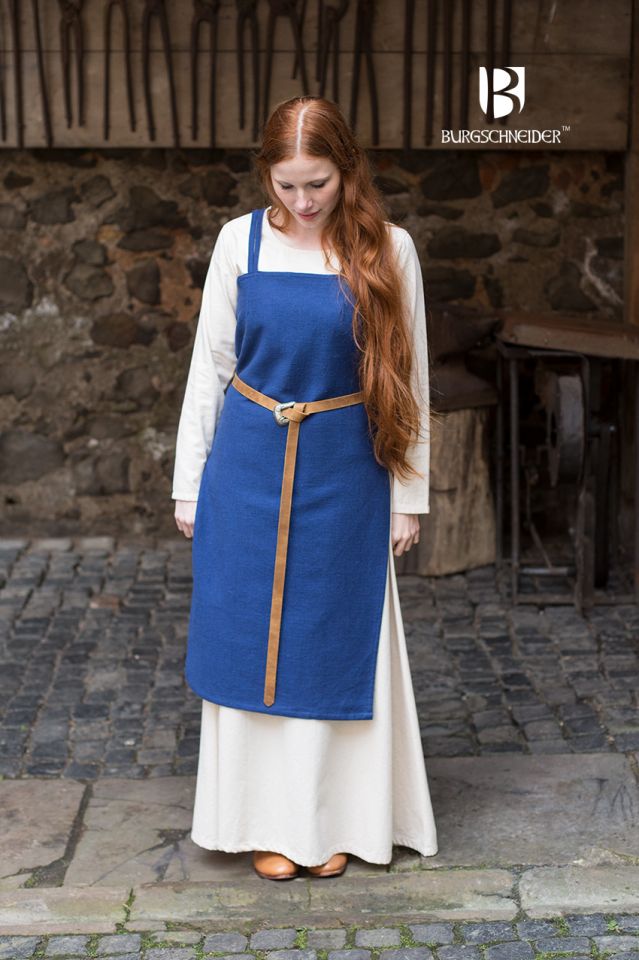 Viking dress Frida - blue 3