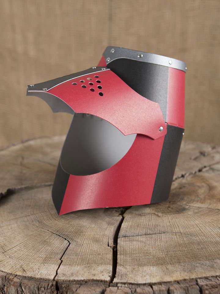 Norman helmet for children red-black 3