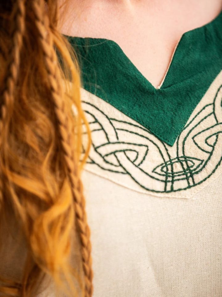 Viking dress Lagertha natural-green L 3