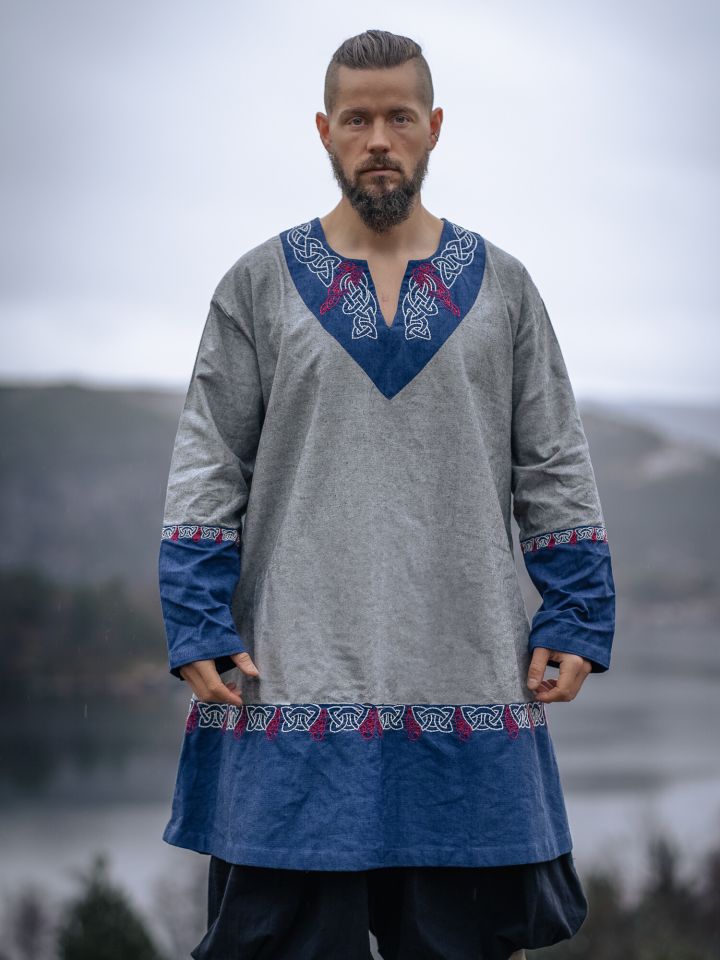 Viking Tunic Freydis Grey Unisex 3