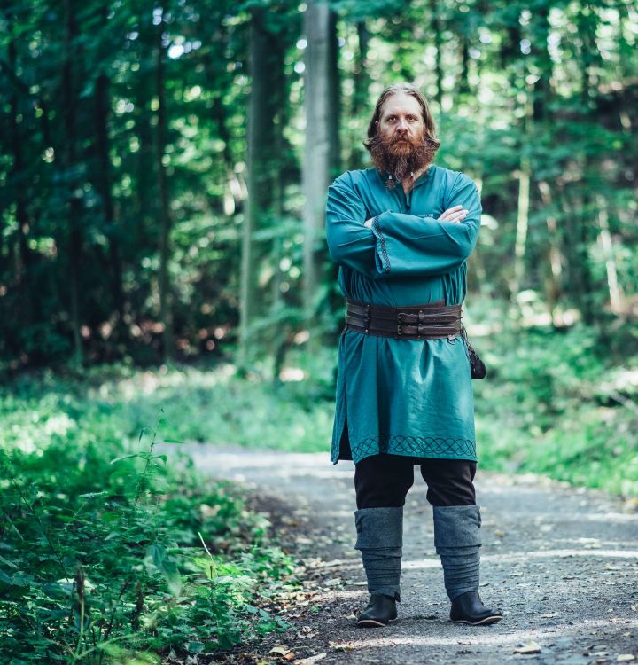 Viking tunic Horik green 3