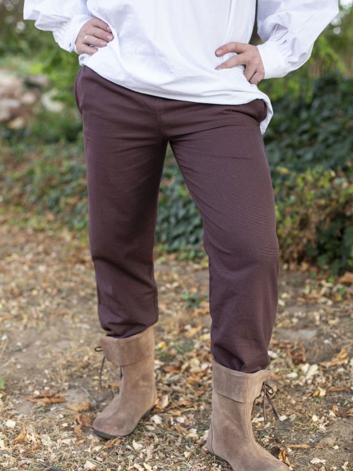Medieval trousers with brown drawstring S 3