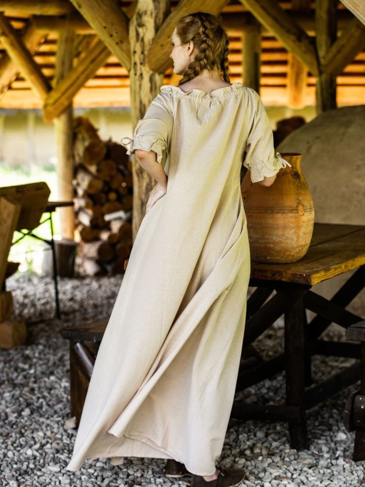 Short sleeve dress Brida nature M 3