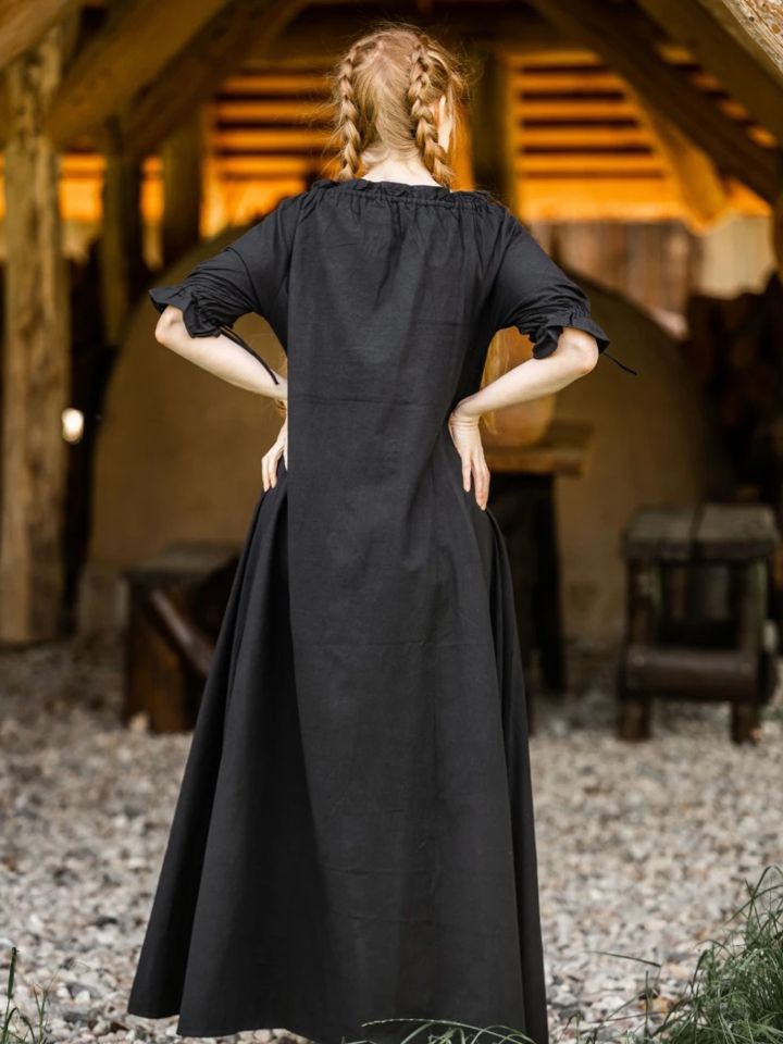Short sleeve dress Brida black 3