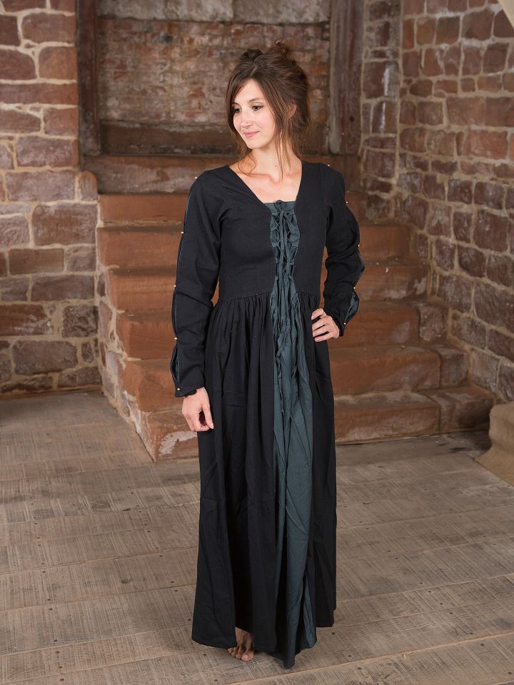 Medieval dress black-grey L 3