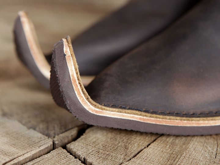 Leather boots - half high brown 2