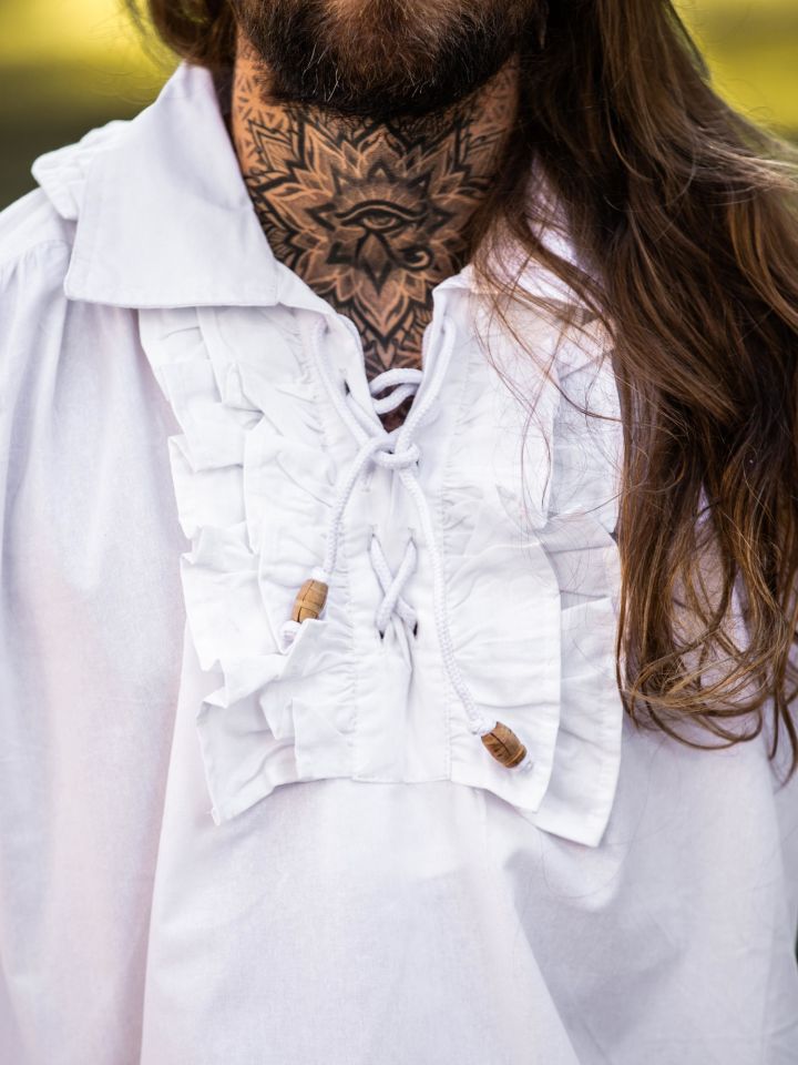 white ruffled shirt 3