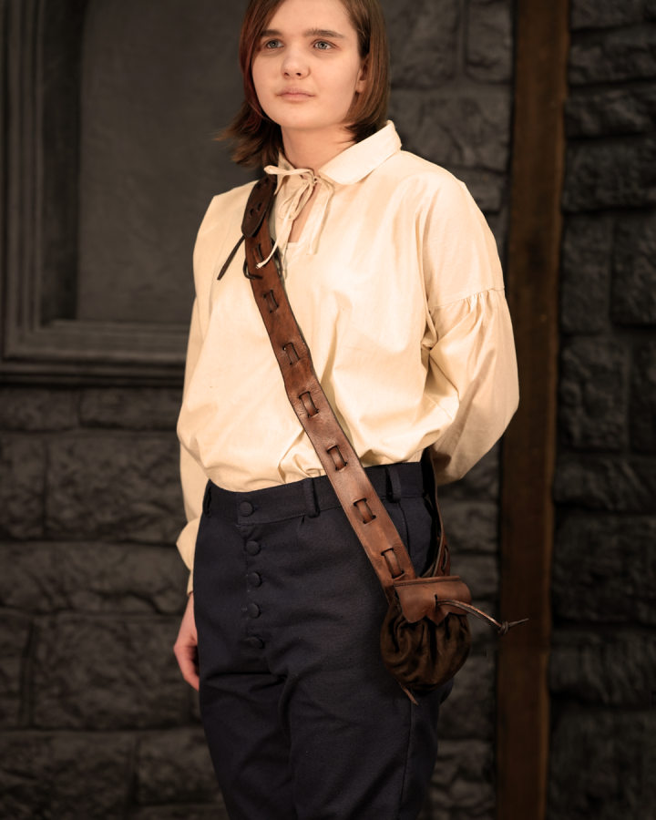 Leather crossbelt powder belt 3
