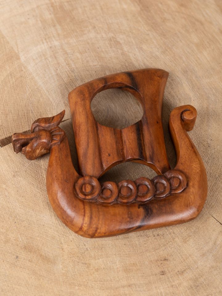 Drinking horn stand "Viking ship" 3
