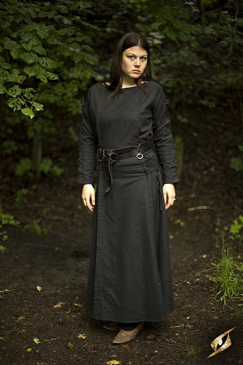 Dress with lacing black 3