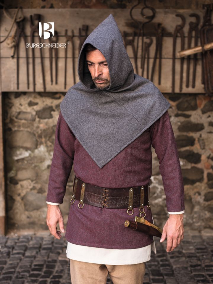 Skjoldehamn-Gugel Bjorn made of wool gray 3