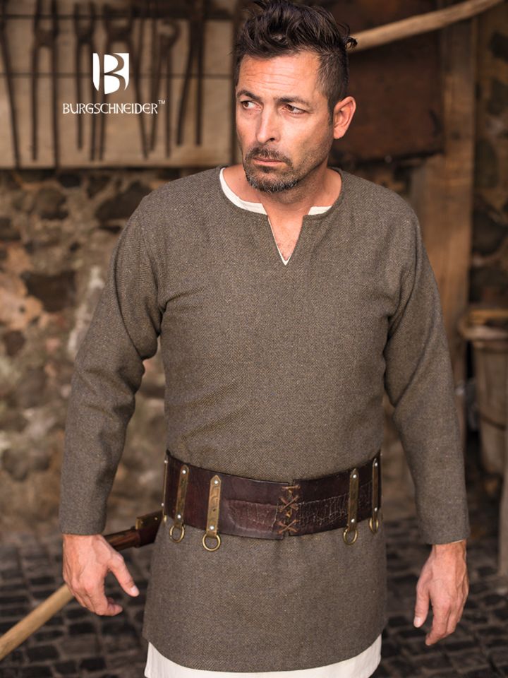 Herringbone tunic Tyr olive-grey 3