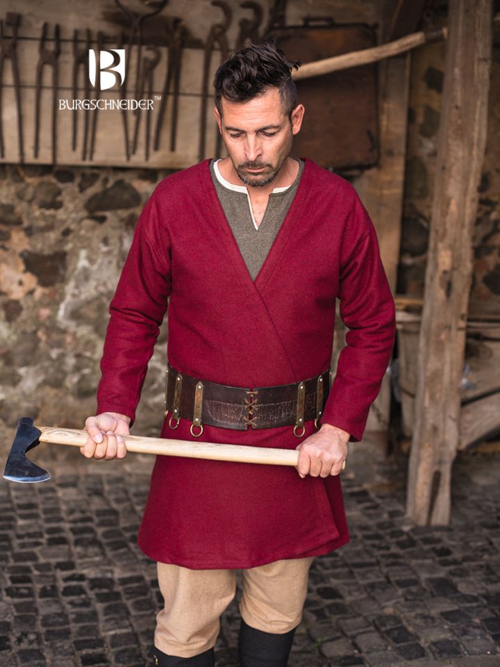 Flap skirt Loki wool red 3