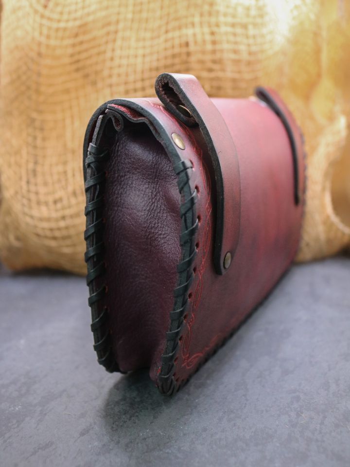 Belt bag with red decoration 3