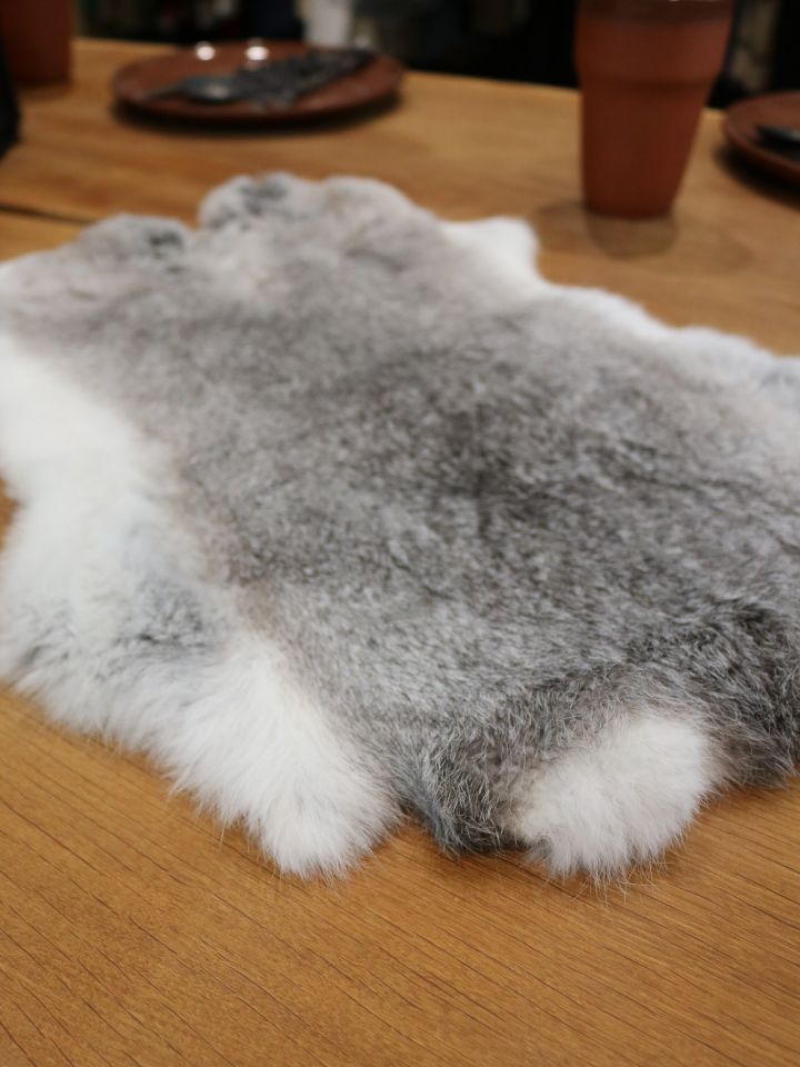Rabbit fur gray 3