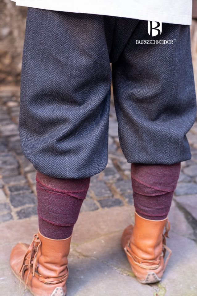Rush trousers Ivar herringbone black-grey 3
