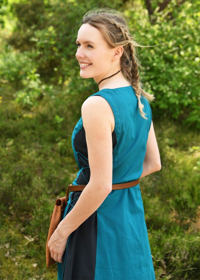 Sleeveless strap dress Jarle petrol/dark blue S 3