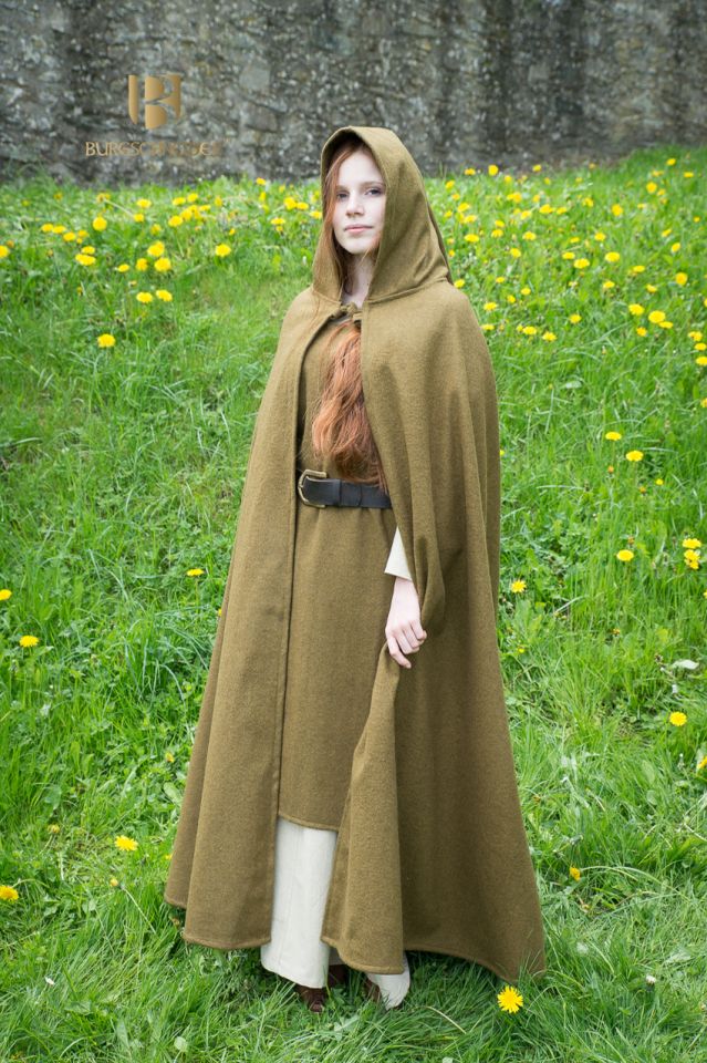 Hibernus hooded cape - autumn green L 155 cm 3