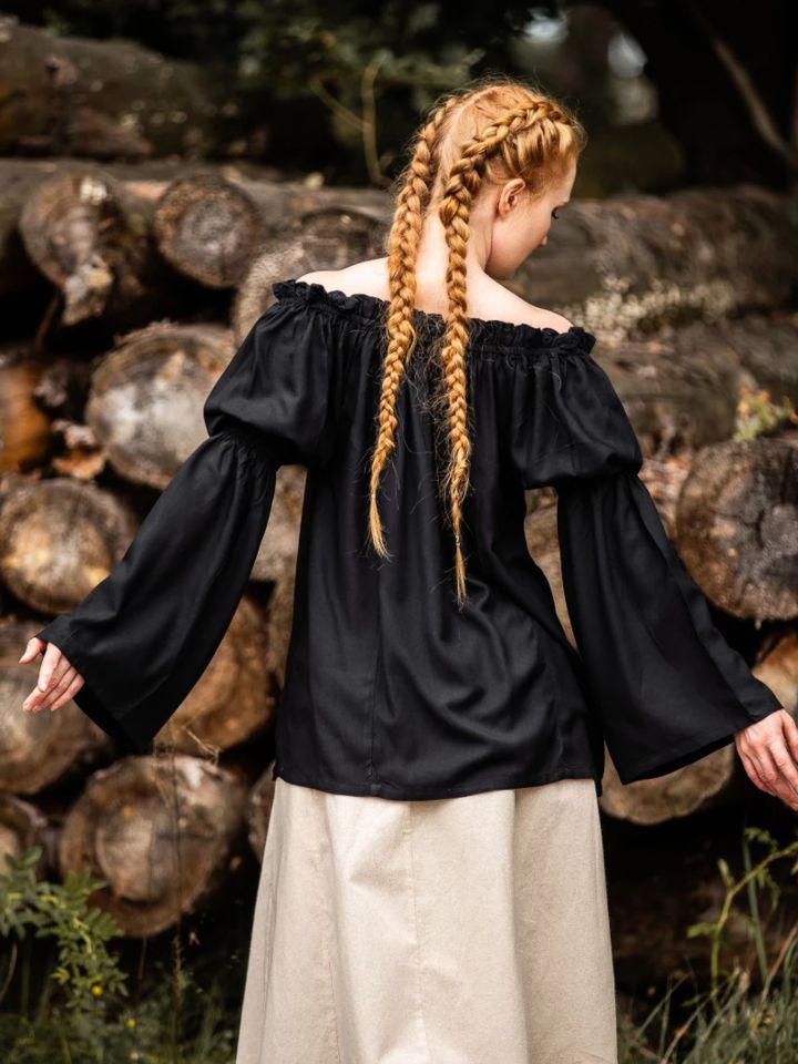 Medieval viscose blouse black 3
