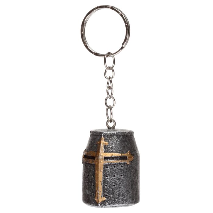 Knight's helmet key fob 3