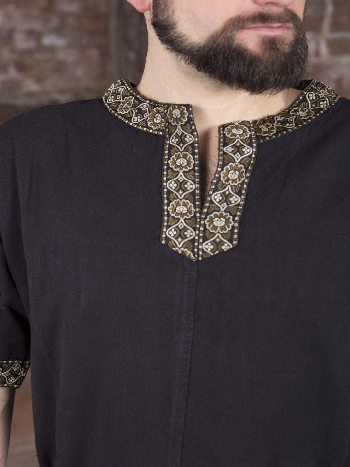 Long tunic short-sleeved black 3