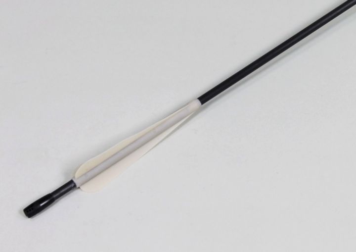 Larp arrow with noctilucent fletching - brown shaft 3