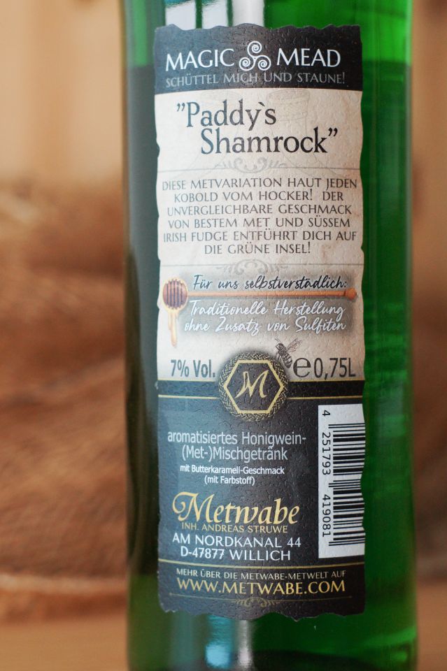 Mead "Paddy's Shamrock" Single bottle 3