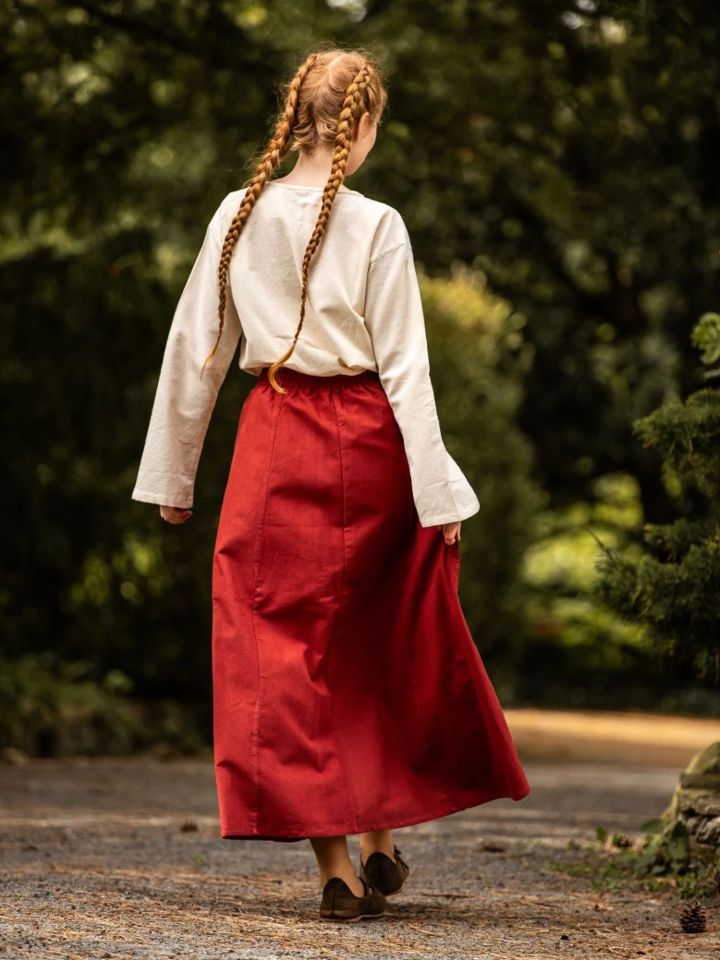Skirt for the Middle Ages red S/M 3