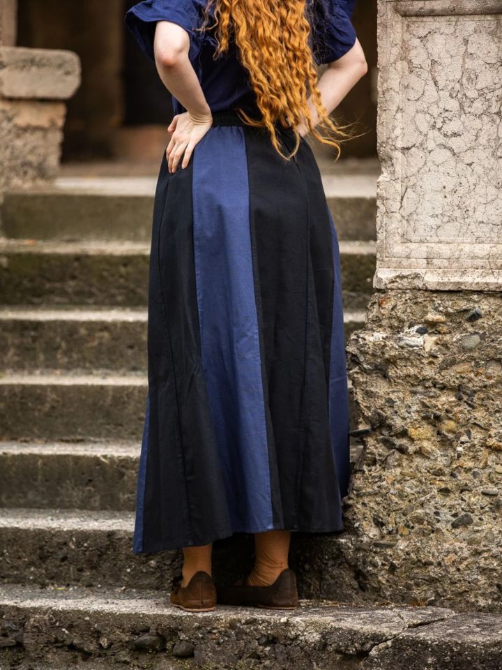 Skirt for the Middle Ages black-blue 3