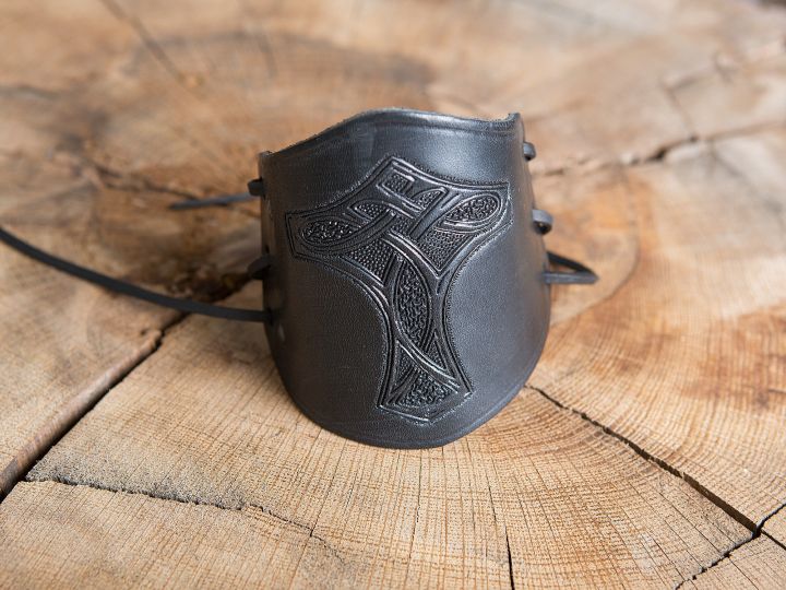 Arm cuff embossed with Thor's hammer 3