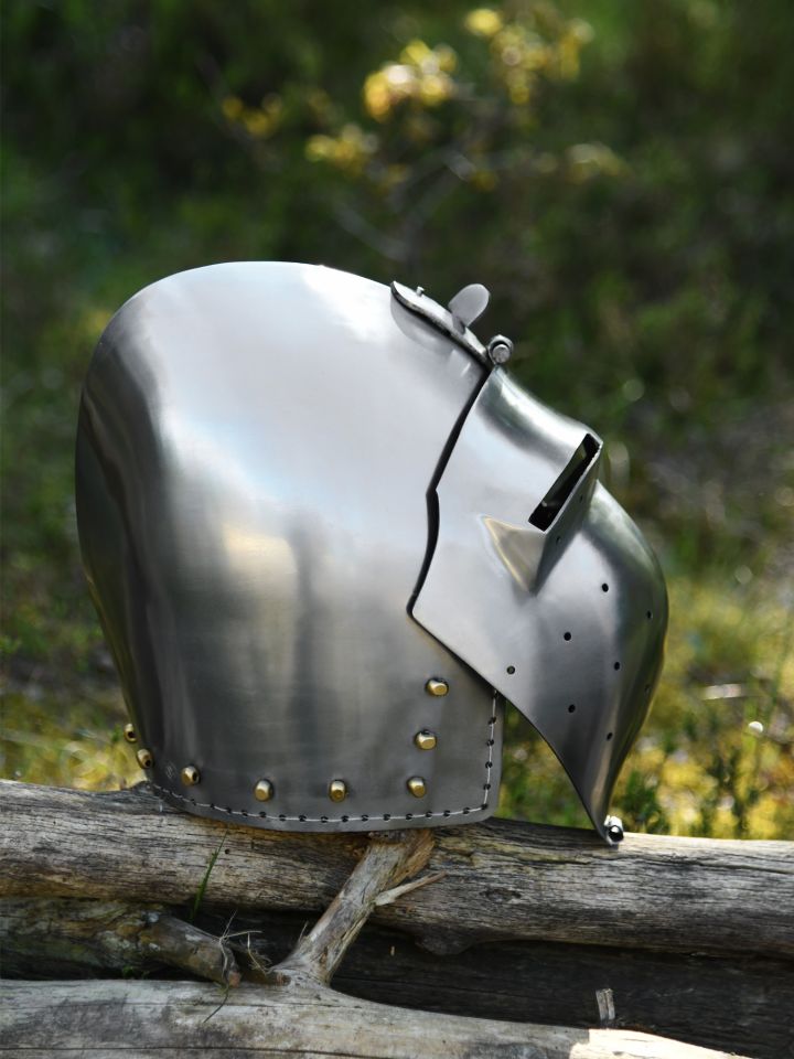 German pelvic hood with visor, suitable for show combat 3