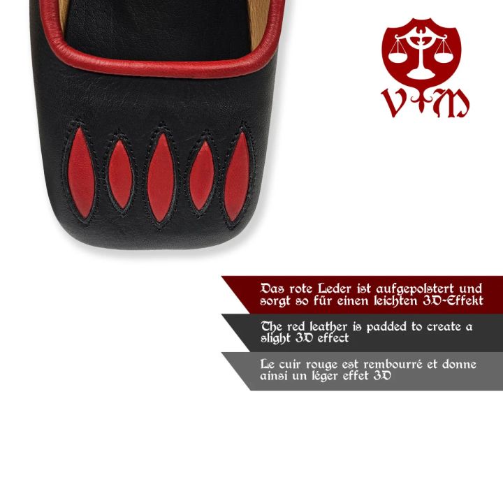 Cow shoes Caspar black-red 3