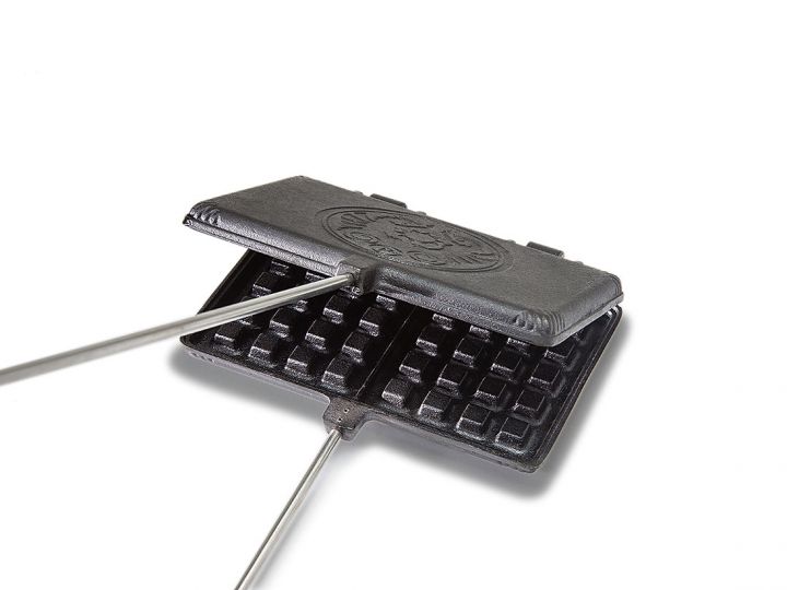 Cast iron waffle iron long 3