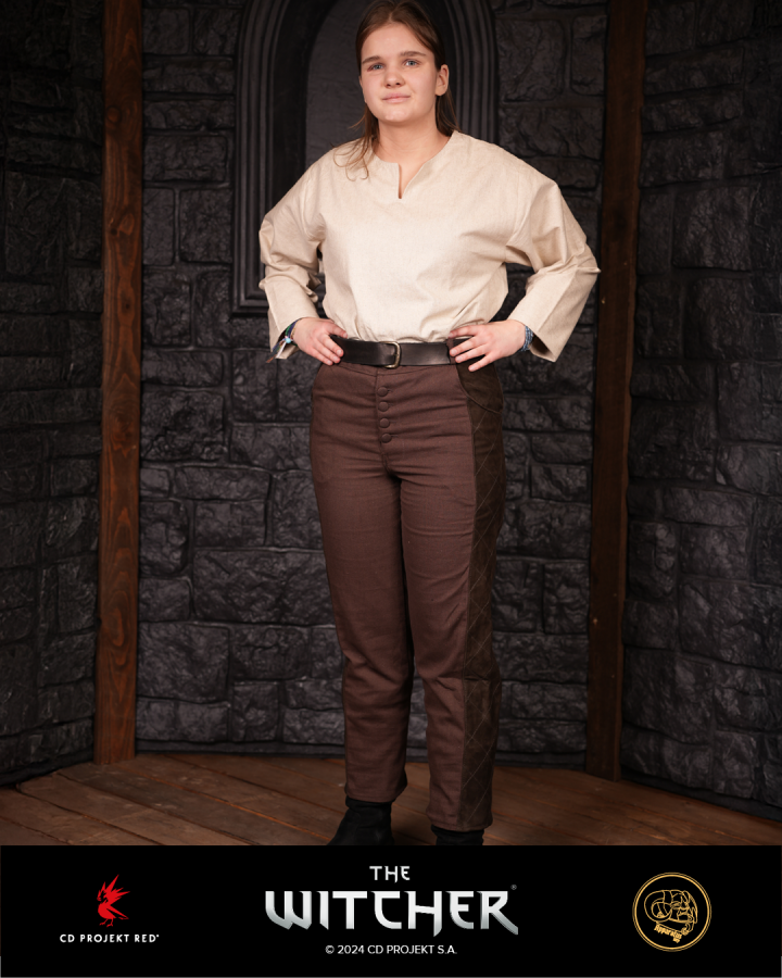 Pants Geralt quilted brown 3