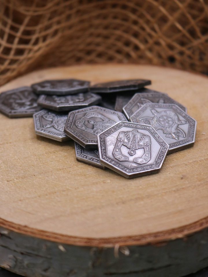 LARP coin "Dwarf" silver 3