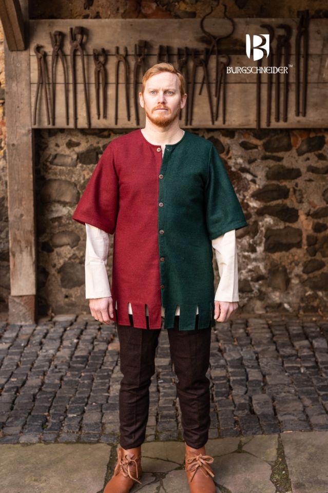 Left side Surcoat Aleran - Wool green 4